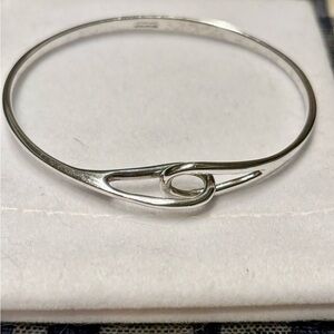 Sterling Silver Tiffany & Co Infinity Knot Bangle Bracelet